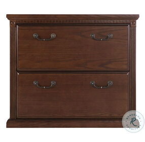 Huntington Oxford Distressed Burnish 2 Drawer Lateral File Cabinet
