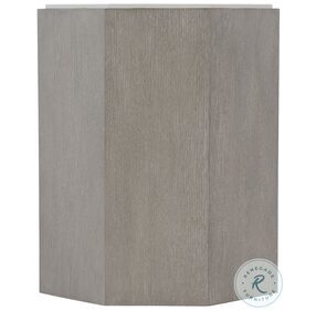 Avenue Grey Truffle And Lacquered White 15" Accent Table