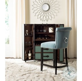 Addo Sky Blue Ring Counter Height Stool