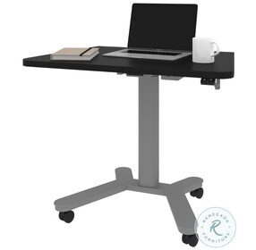 Universel Black Adjustable 36" Small Standing Home Office Set
