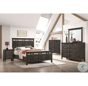 Hawthorne Brushed Charcoal 3 Drawer Nightstand