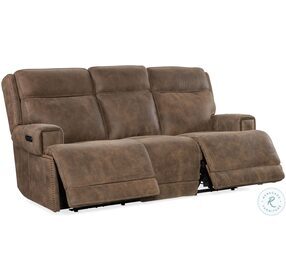 Wheeler Brown Power Reclining Sofa With Power Headrest