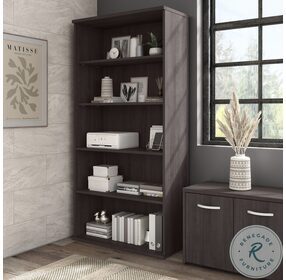 Hybrid Storm Gray Tall 5 Shelf Bookcase