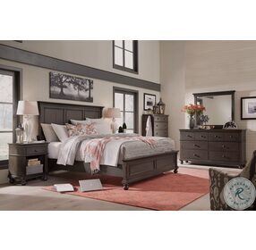 Oxford Peppercorn California King Low Profile Panel Bed