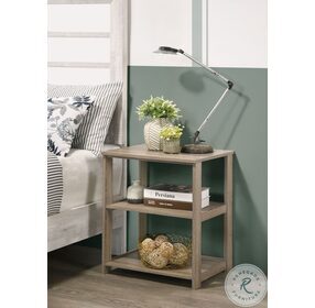 Cessna Taupe 3 Tier Nightstand