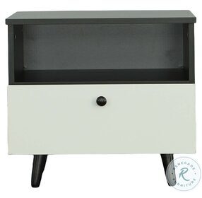 Dreamy Black And White Nightstand