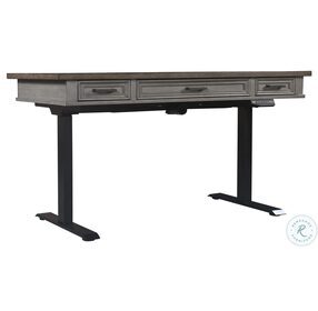 Caraway Aged Slate 60" Adjustable Lift Top Home Office Set
