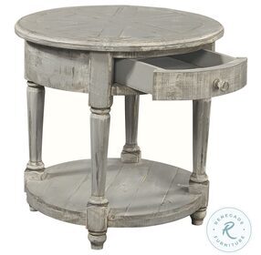 Hinsdale Greywood Round End Table