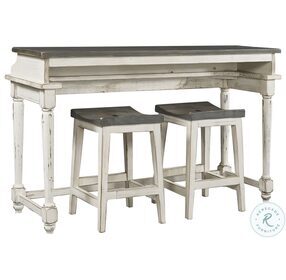 Hinsdale Cottonwood Console Bar Table with Stool