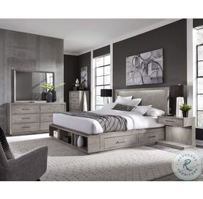 Platinum Gray Linen Dresser