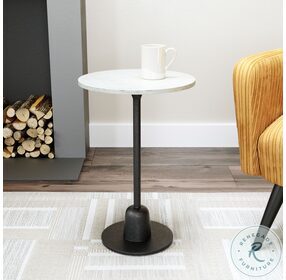 Whammy Black And White Side Table