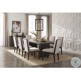Beckett Dark Cocoa Upholstered Dining Side Chair Set Of 2
