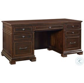 Weston Brown Ale 66" Executive Home Office Set