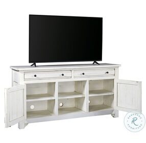 Reeds Farm Weathered White 66" TV Console
