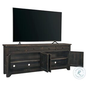 Reeds Farm Weathered Black 85" TV Console
