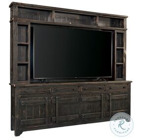 Reeds Farm Weathered Black 97" TV Console