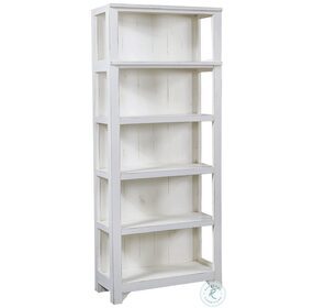 Reeds Farm Weathered White Open Bookcase