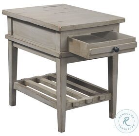 Reeds Farm Weathered Grey Chairside Table