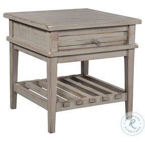 Reeds Farm Weathered Grey End Table