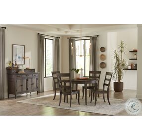 Blakely Sable Brown Round Extendable Dining Table