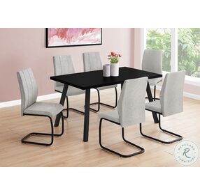 1113 Grey Fabric Dining Chair Set Of 2