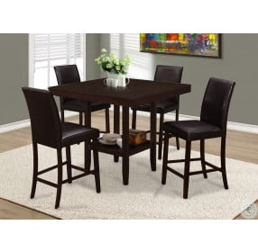 Brown Counter Height Dining Chair Set of 2