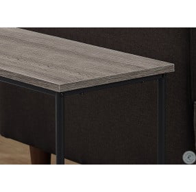 Dark Taupe 22" Accent Table