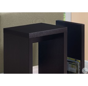 Cappuccino 24" Open Accent Table