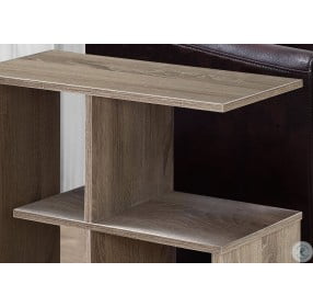 Dark Taupe 24" Accent Table