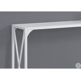 White 48" Console Table