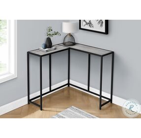 2156 Grey And Black 36" Console Table