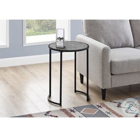 2206 Grey And Black 24" Accent Table