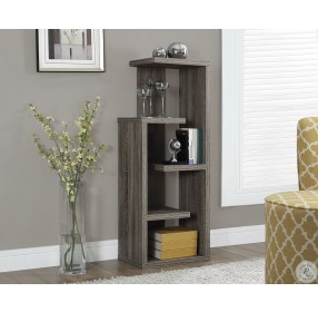 Dark Taupe Reclaimed-Look 48" Accent Display Unit