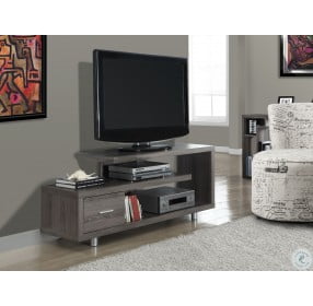 Dark Taupe Reclaimed-Look TV Console