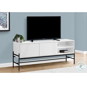 2738 White And Black TV Stand