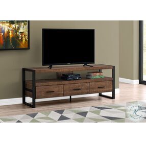 2820 Brown And Black 60" TV Stand