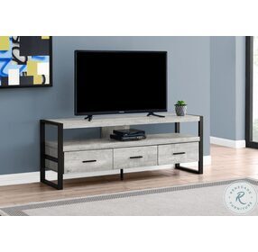 2821 Grey And Black 60" TV Stand