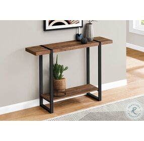 2851 Brown And Black 48" Console Table
