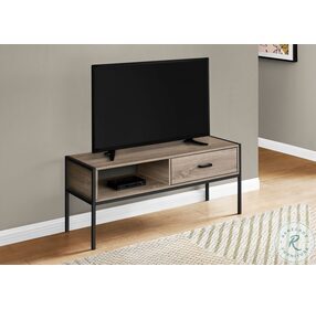 2876 Dark Taupe And Black 48" TV Stand
