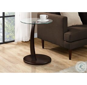 3001 Cappuccino Bentwood Accent Table