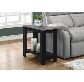 3134 Black And Grey Accent Table