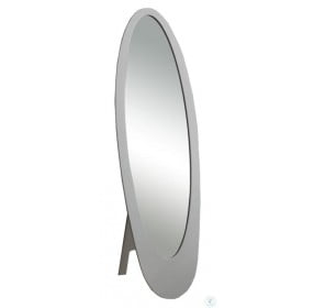 3359 Grey Oval Cheval Mirror