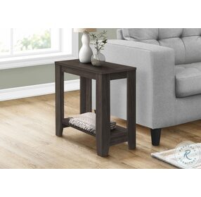 3388 Brown Oak 22" Accent Table