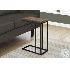 3403 Brown And Black Accent Table