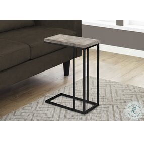 3405 Taupe And Black Accent Table