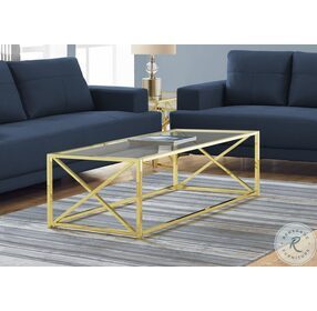 3444 Gold Coffee Table