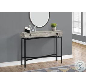 3454 Grey And Black Console Table