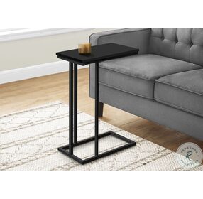 3467 Black Metal 25" Accent Table