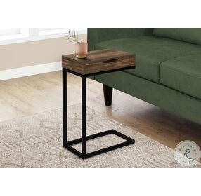 3602 Brown And Black Accent Table