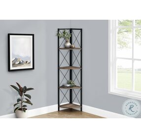 3646 Brown And Black Bookcase